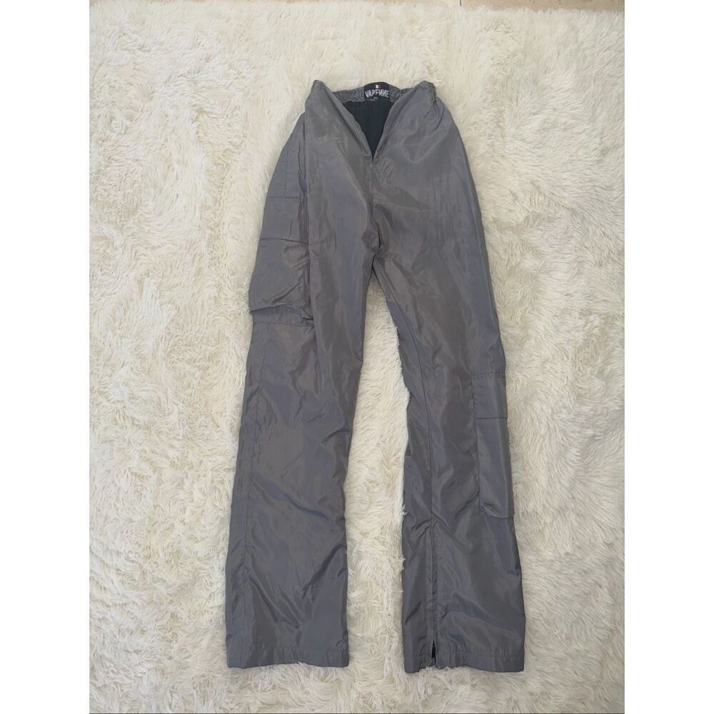 VARENNE size XS silver/gray v cut cargo pants slush stone color